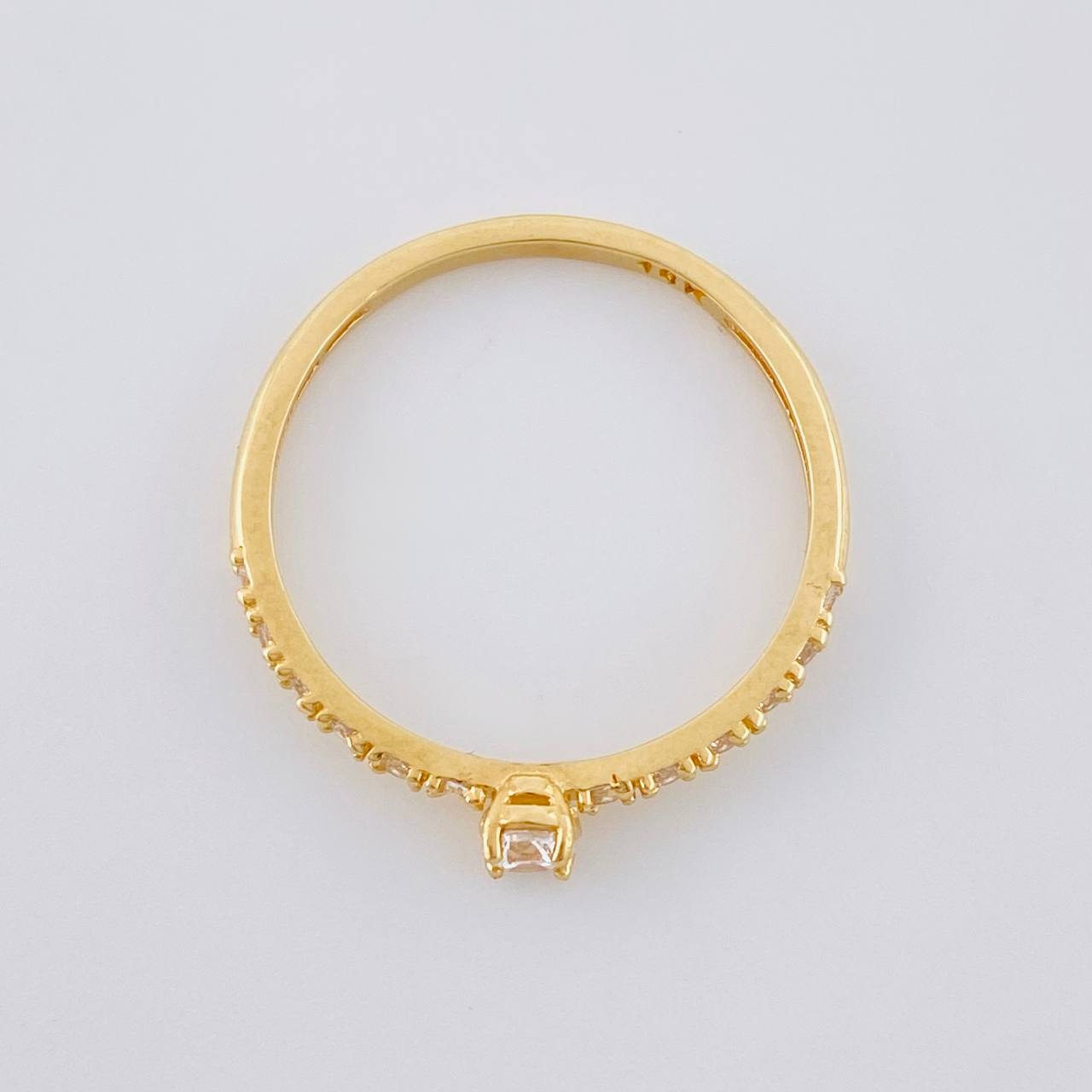 Anillo Solitario Chispas 1.35 g / T6 3/4 Oro Amarillo 18K