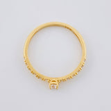 Anillo Solitario Chispas 1.35 g / T6 3/4 Oro Amarillo 18K