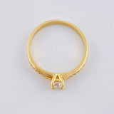 Anillo Solitario Cuatro Garras 2.1 g / T6 1/2 Oro Amarillo 18K