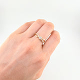 Anillo Solitario Entrelazado 2.35 g / T7 1/4 Oro Amarillo 18K