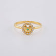 Anillo Aro Corazón Central 1.9 g / T6 Oro Amarillo 18K