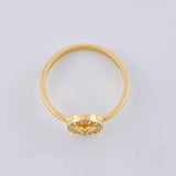 Anillo Aro Corazón Central 1.9 g / T6 Oro Amarillo 18K