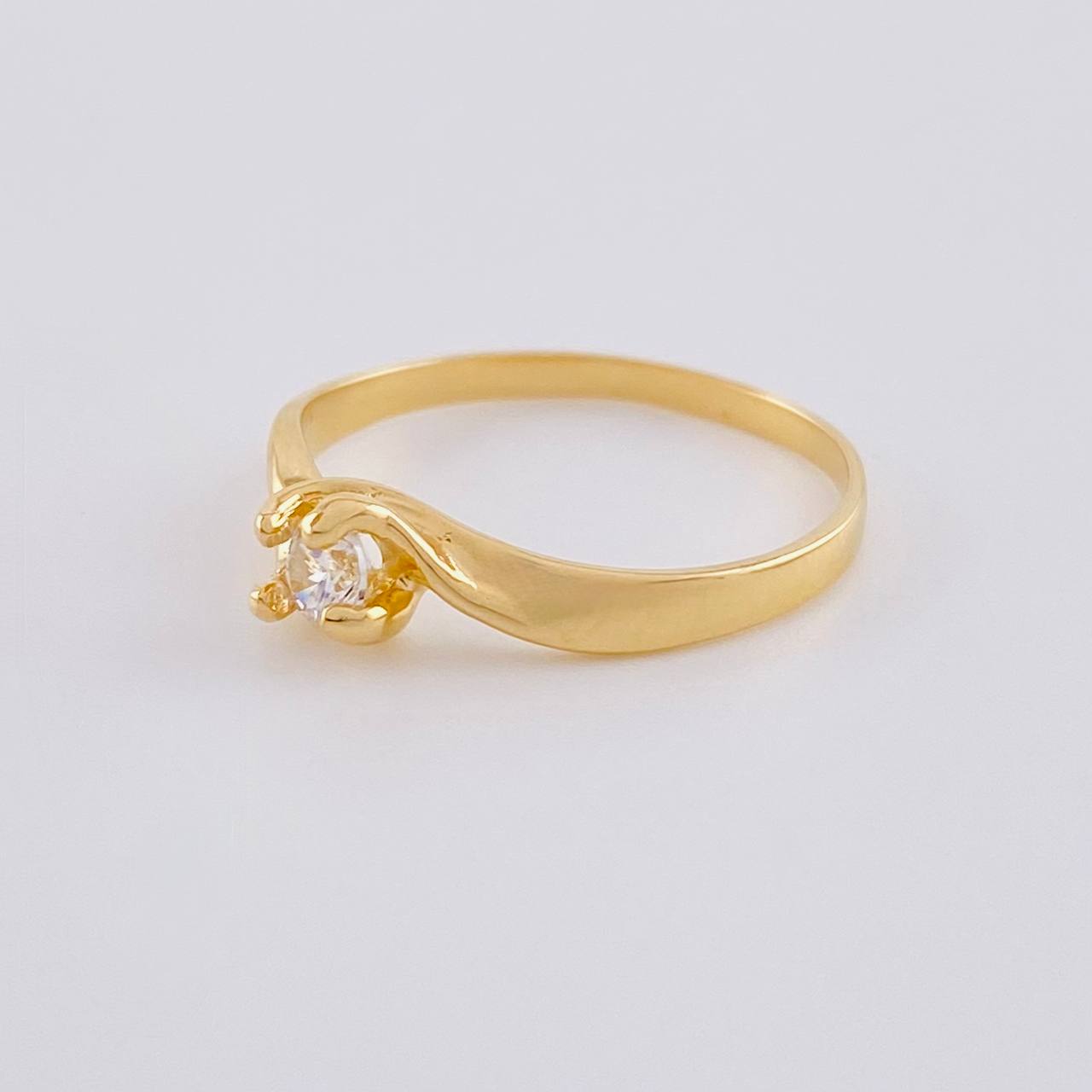 Anillo Linea Invertida 1.8 g / T8 Oro Amarillo 18K