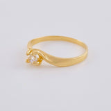 Anillo Linea Invertida 1.8 g / T8 Oro Amarillo 18K