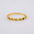 Anillo Linea De Ojos 1.55 g / T7 Oro Amarillo 18K
