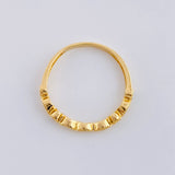 Anillo Linea De Ojos 1.55 g / T7 Oro Amarillo 18K