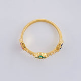 Anillo Trío Trebol 2.75 g / T7 3/4 Oro Amarillo 18K