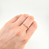 Anillo Trío Flores 1.6 g / T7 Oro Amarillo 18K