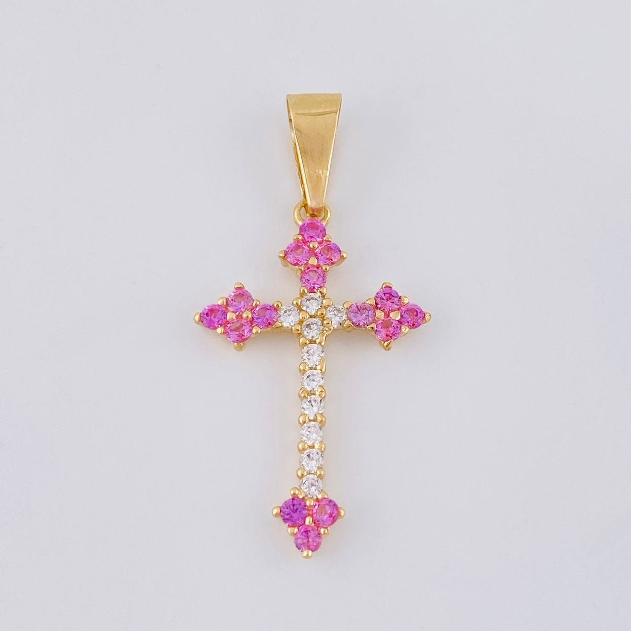 Herraje Cruz Victoriana 2 g / 3.5 cm Oro Amarillo 18K