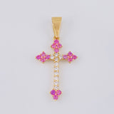 Herraje Cruz Victoriana 2 g / 3.5 cm Oro Amarillo 18K