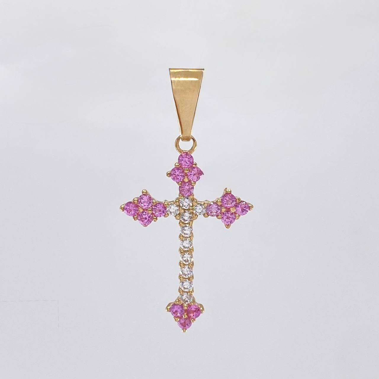 Herraje Cruz Victoriana 2 g / 3.5 cm Oro Amarillo 18K