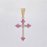 Herraje Cruz Victoriana 2 g / 3.5 cm Oro Amarillo 18K