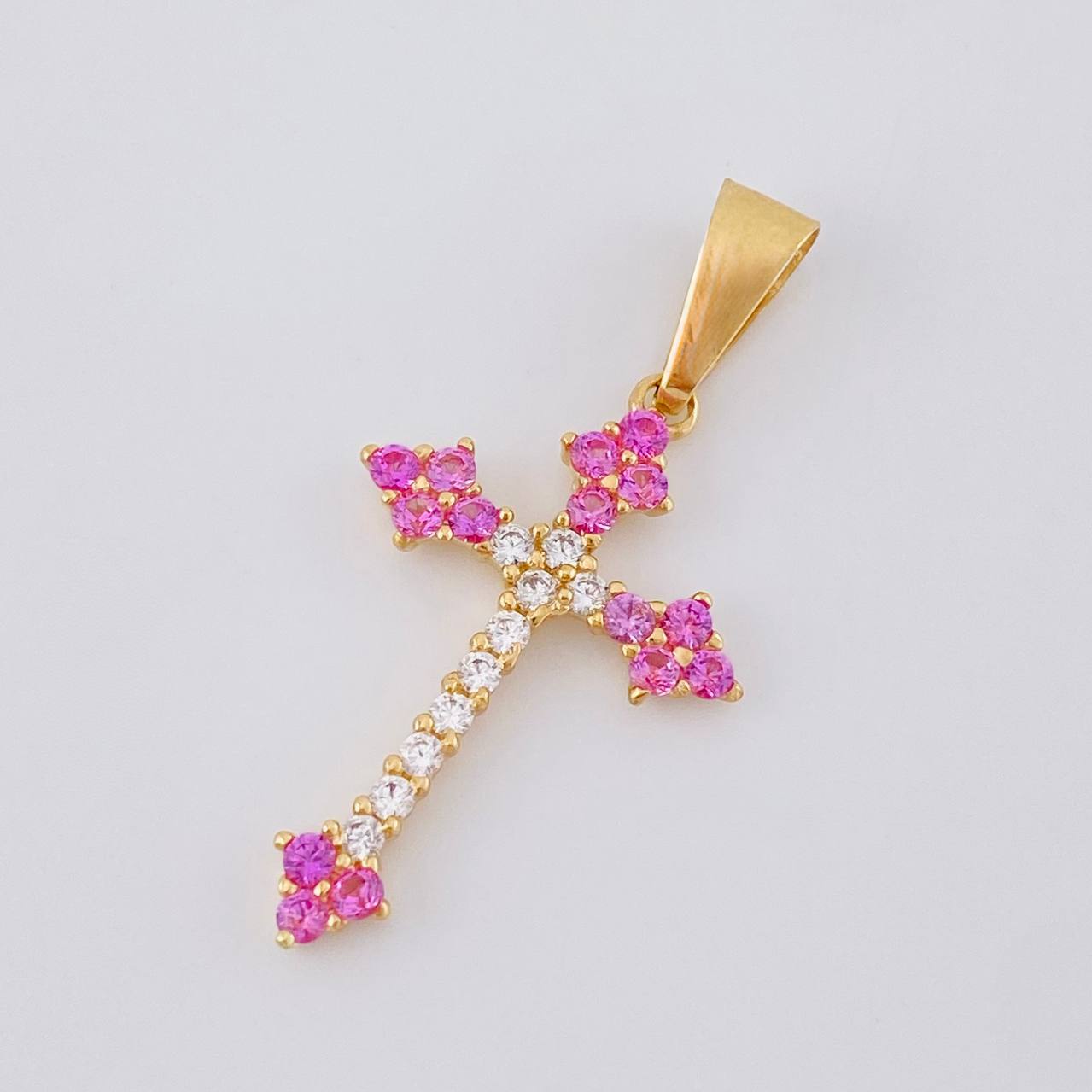 Herraje Cruz Victoriana 2 g / 3.5 cm Oro Amarillo 18K