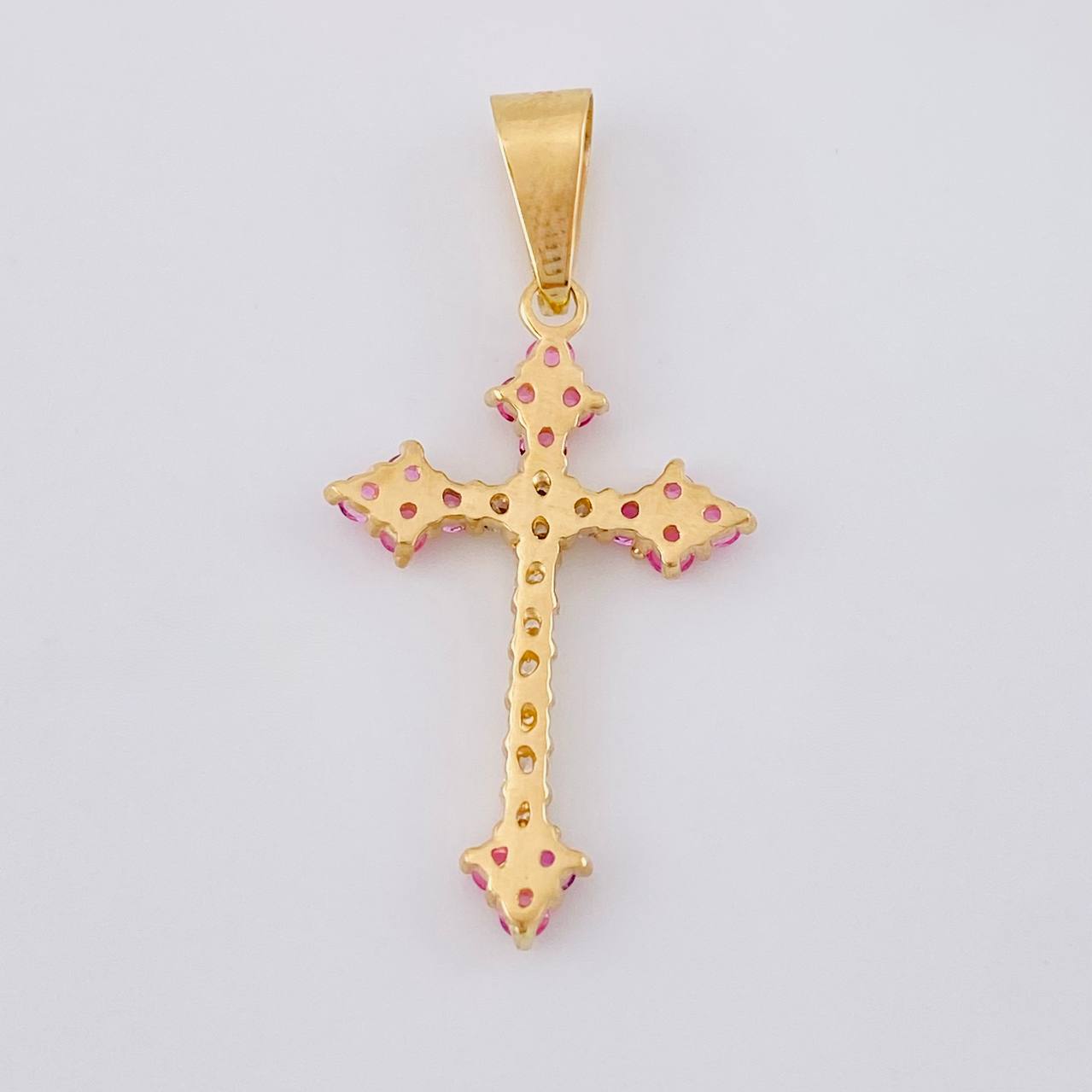 Herraje Cruz Victoriana 2 g / 3.5 cm Oro Amarillo 18K