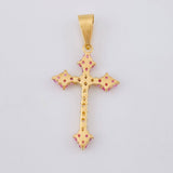 Herraje Cruz Victoriana 2 g / 3.5 cm Oro Amarillo 18K