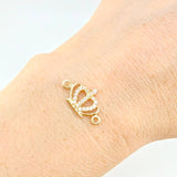 Herraje Corona Real 0.75 g / 1.8 cm Oro Amarillo 18K
