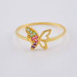 Anillo Silueta Mariposa 0.95 g / T5 1/2 Oro Amarillo 18K