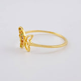 Anillo Silueta Mariposa 0.95 g / T5 1/2 Oro Amarillo 18K