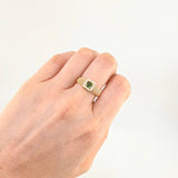 Anillo Marco Cuadro Enmallado 1.9 g / T7 3/4 Oro Amarillo 18K
