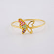 Anillo Silueta Mariposa 1 g / T7 1/2 Oro Amarillo 18K