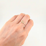 Anillo Silueta Mariposa 1 g / T7 1/2 Oro Amarillo 18K