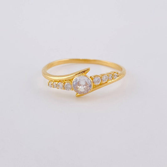 Anillo Carril Linea Convers 1.65 g / T7 Oro Amarillo 18K