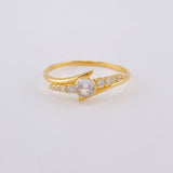 Anillo Carril Linea Convers 1.65 g / T7 Oro Amarillo 18K