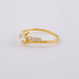 Anillo Carril Linea Convers 1.65 g / T7 Oro Amarillo 18K