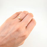 Anillo Solitario Conchas Infinitas 1.7 g / T6 1/2 Oro Amarillo 18K