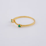Anillo Cinturon De Orion En V 1.05 g / T6 3/4 Oro Amarillo 18K