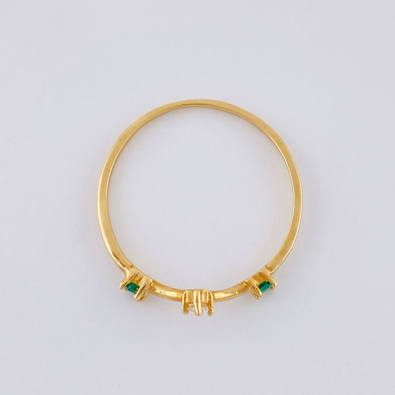 Anillo Cinturon De Orion En V 1.05 g / T6 3/4 Oro Amarillo 18K