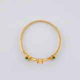 Anillo Cinturon De Orion En V 1.05 g / T6 3/4 Oro Amarillo 18K