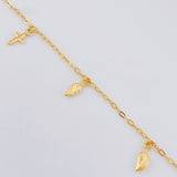Tobillera Cajón Dijes Colgantes 2.9 g / 23 cm / 1.7 mm Oro Amarillo 18K