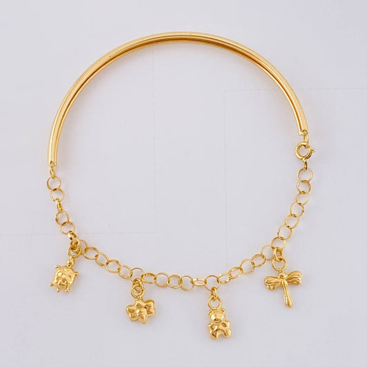 Pulso Roll On Casandra 3.7 g / 17.8 cm / 3.2 mm Oro Amarillo 18K