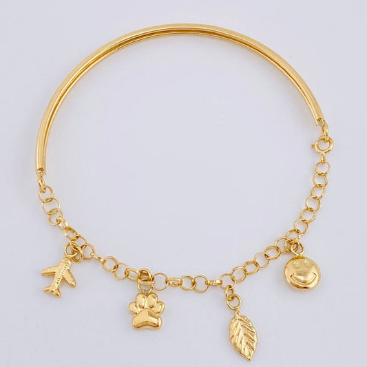 Pulso Roll On Casandra 4.6 g / 18.2 cm / 3.2 mm Oro Amarillo 18K