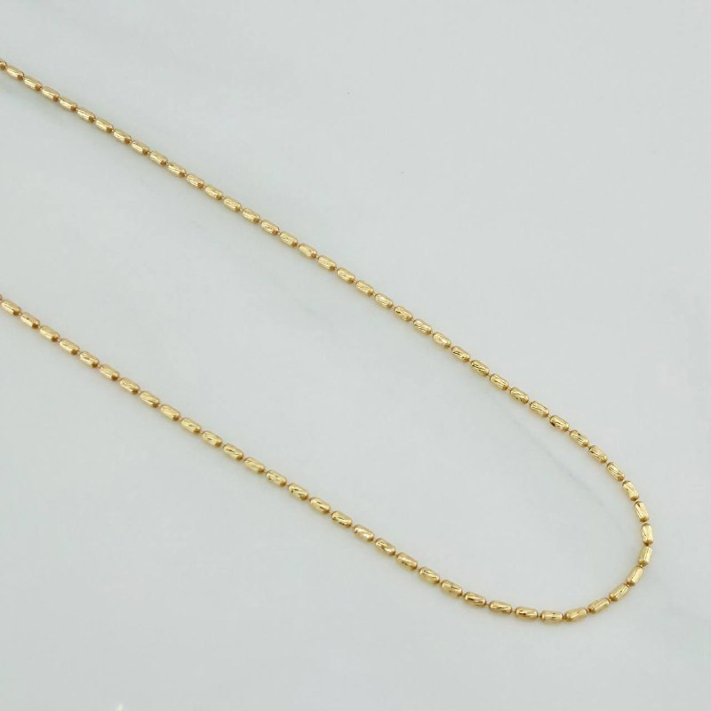 Cadena Morse 2gr / 45.7cm / 0.8mm Oro Amarillo 18K