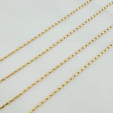 Cadena Morse 2gr / 45.7cm / 0.8mm Oro Amarillo 18K