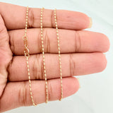 Cadena Morse 2gr / 45.7cm / 0.8mm Oro Amarillo 18K