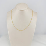Cadena Morse 2gr / 45.7cm / 0.8mm Oro Amarillo 18K