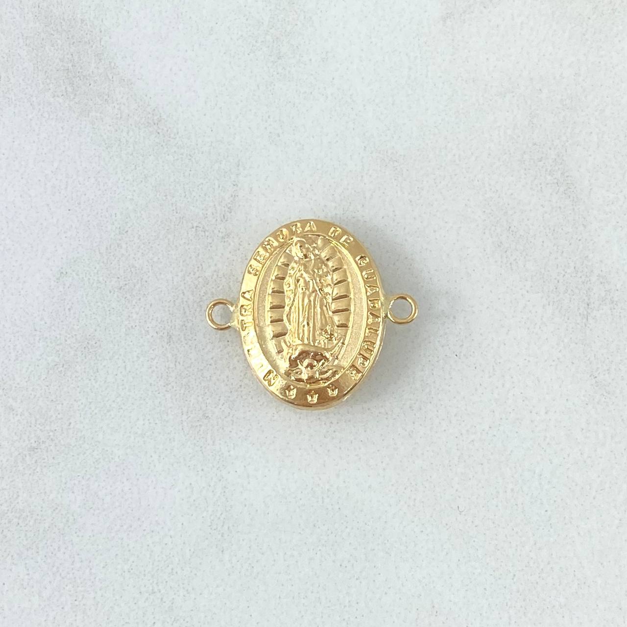 Herraje Virgen Guadalupe 1gr / 1.6cm / Troquelada Oro Amarillo 18K