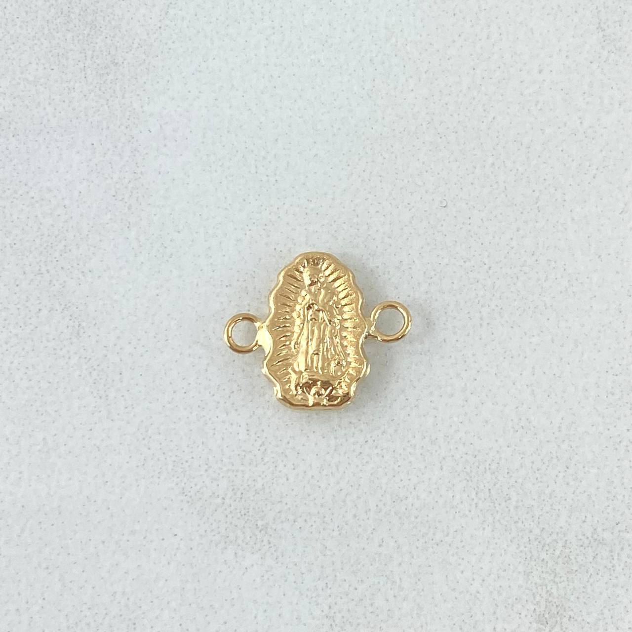 Herraje Virgen Guadalupe 0.3gr / 1.1cm / Silueta Oro Amarillo 18K