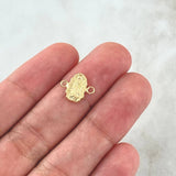 Herraje Virgen Guadalupe 0.35gr / 1.2cm / Silueta Oro Amarillo 18K ©