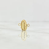 Herraje Virgen Guadalupe 0.3gr / 1.1cm / Silueta Oro Amarillo 18K