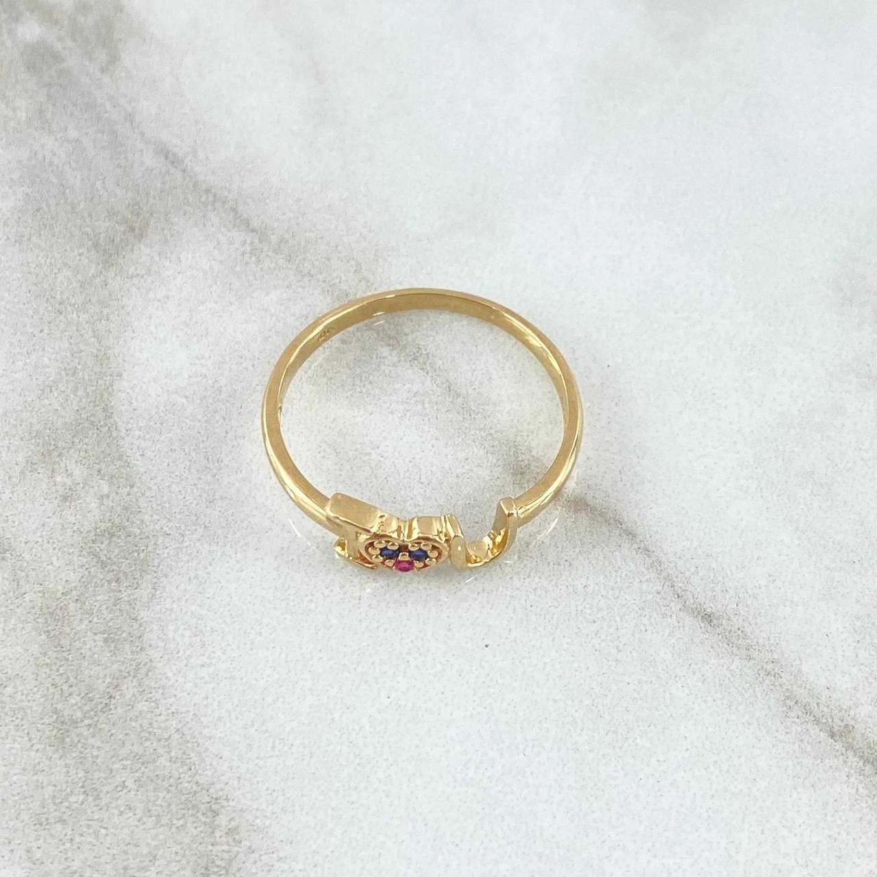 Anillo I Love You 1.75g / T6 Oro Amarillo 18K