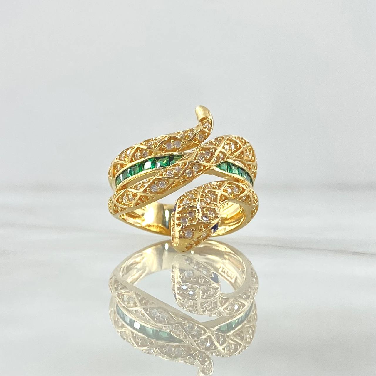 Anillo Serpiente Media Churumbela 8.9gr / T6 3/4 / Oro Amarillo 18K ©