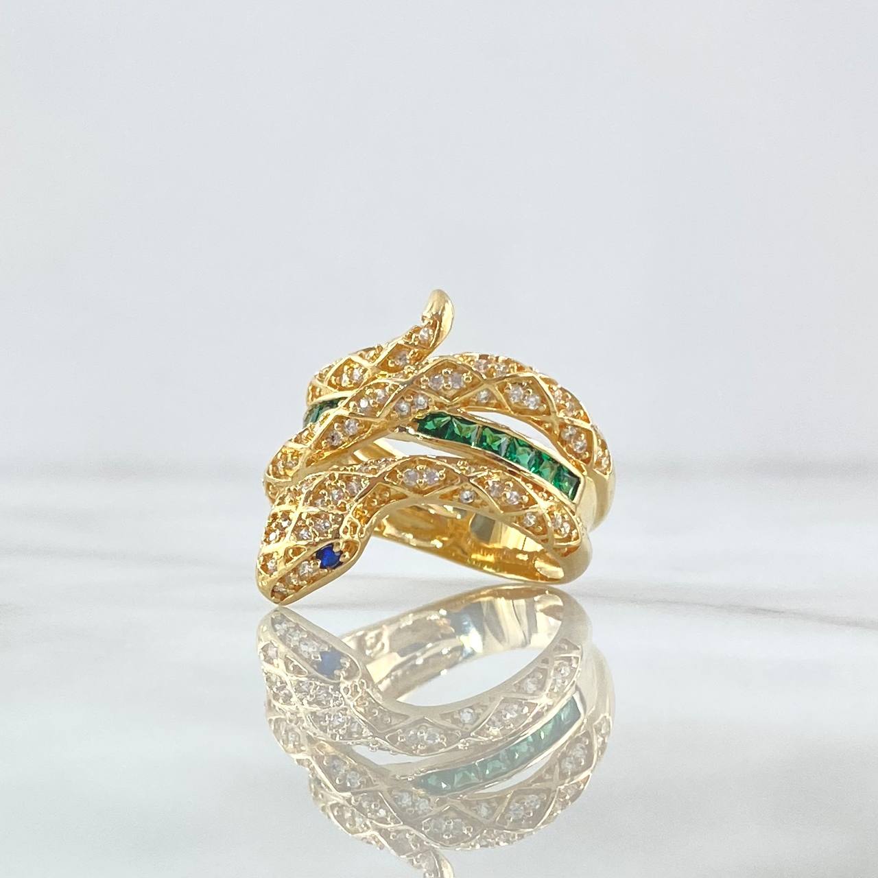 Anillo Serpiente Media Churumbela 8.9gr / T6 3/4 / Oro Amarillo 18K ©