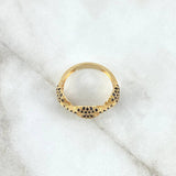 Anillo Anillo Retazo GC 3.55gr / T7 3/4 / Circones Negros Oro Amarillo 18K