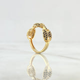 Anillo Anillo Retazo GC 3.55gr / T7 3/4 / Circones Negros Oro Amarillo 18K
