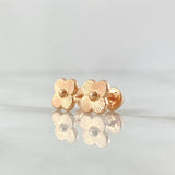 Topos Flor Rayada 0.95gr / 9mm Oro Rosa 18K
