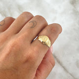 Anillo Sello Virgen Milagrosa 1.75gr / T7 / Oro 18K *